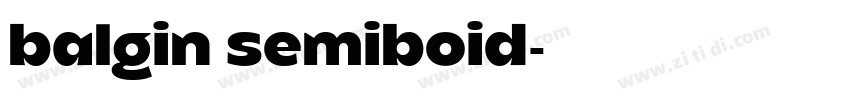balgin semiboid字体转换